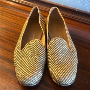 Stubbs & Wootton Brown Houndstooth Flats